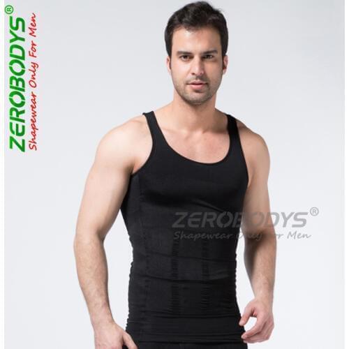 New Men Body Slimming Tummy Shaper Vest Belly Waist Girdle Sleeveless T-Shirt Shapewear Underwear Vest Corset Compression
