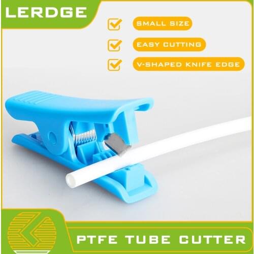 LERDGE 3D Printer Parts PTFE Teflonto Tube Cutter Mini Portable Pipe Cutter blade For 3D Printer Parts Tube Nylon PVC PU Cutting