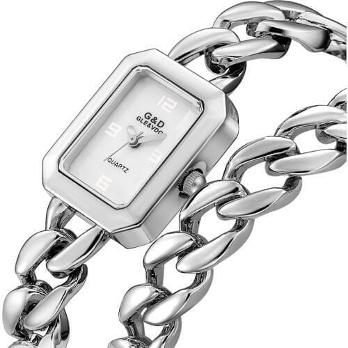 G&D Women Bracelet Watches Silver Top Brand Luxury Laides Watch Minimalism Quartz Wristwatch relogio feminino Clock Montre Femme