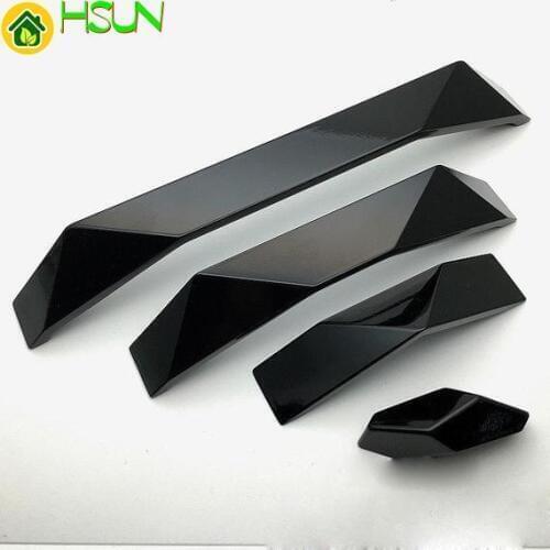 1.25" 2.5" 5" 7.55" Black White Cabinet Door Pulls Knob Drawer Pull Handles Dresser Pulls Kitchen Cupboard Handle Hardware
