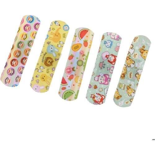 1 Box Cartoon Bandage Waterproof Wound Adhesive Bandages Cute Dustproof Breathable First Aid Medical Treatment For Children Kids