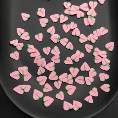 60g Peach Polymerclay,Soft Clay Sprinkles For Kids Diy/Craft Diy Making/Nail Art/Scrapbook Decoration/Craft Filler