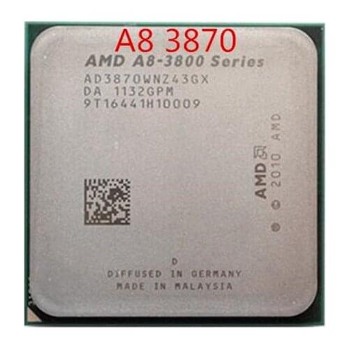 AMD A8-Series A8-3870K - AD3870WNZ43GX A8 3870 Quad-Core CPU 100% working properly Desktop Processor