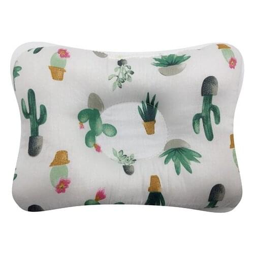 Citgeett Cartoon Print Baby Shaping Pillow Newborn Anti Flat Head Prevention Cushion Soft Neck Support Pillows