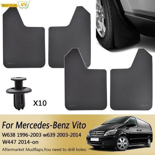 For Mercedes Benz Vito W638 W639 W447 Viano V-Class A45 AMG Sprinter W901 W902 Rally Mud Flaps Mudflaps Splash Guards Mudguards