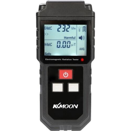 Handheld Digital LCD Electromagnetic Radiation Tester Electric Field Magnetic Field Dosimeter Detector with Sound Light Alarm