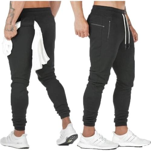 Joggers Sweatpants Men Casual Pants Solid Color Gyms Fitness Workout Sportswear Trousers Autumn Winter Male Crossfit Track Pants