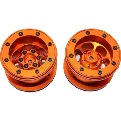 GPM ALUMINIUM 6 POLES WHEELS FOR 2.2' TIRE For AXIAL YETI SCORE AX90068 RC Upgrade