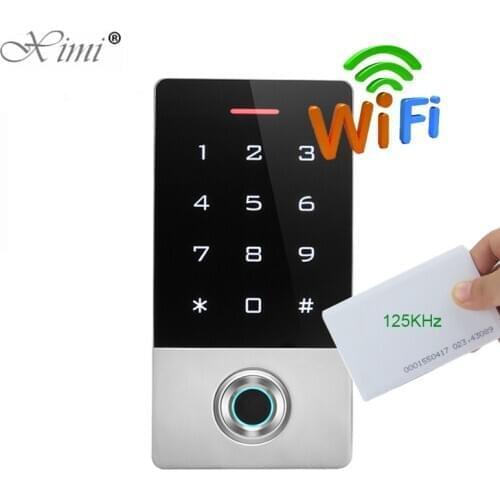 IP68 Waterproof WIFI APP Biometric Fingerprint Access Control TF1 Meatal Standalone RFID Card Door Access Control System