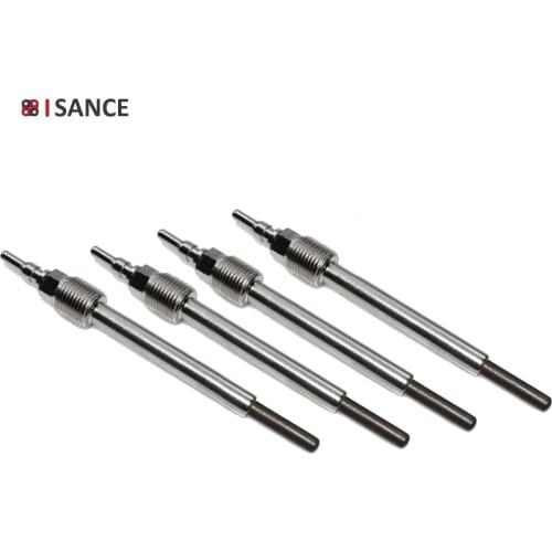 ISANCE 4pcs Diesel Powerstroke Glow Plug 4C3Z-12A342-AA ZD-13 For Ford F-350 F-250 F-450 F-550 Super Duty E-450 E-350 Excursion