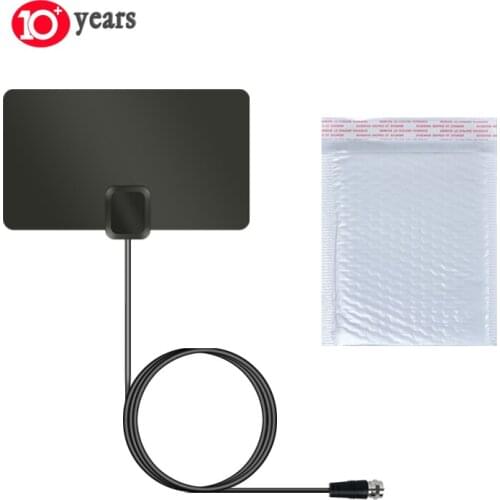 Long Range Indoor Digital Flat HDTV Antenna 4K Freeview High Gain Universal Active HD TV DTV Box Aerial for DVB-T2 ISDB ATSC