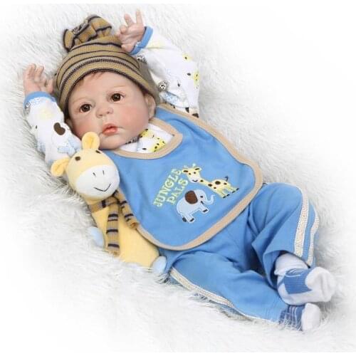 NPKCOLLECTION lifelike reborn baby doll full vinyl silicone soft real gentle touch doll playmate fof kids Birthday gift