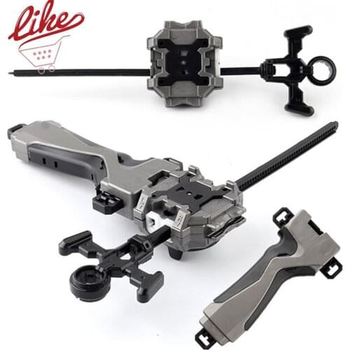 Laike Burst Black Grey Starter Ripcord Launcher with Handle Set Spinning Toys for Children