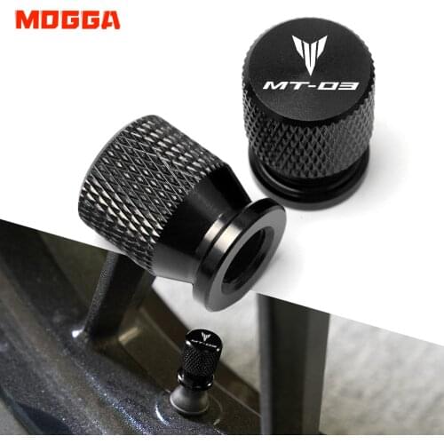 Logo MT03 For Yamaha MT-03 MT 03 2015 2016 2017 2018 2019 2020 CNC Tire Valve Caps Air Port Stem Covers Motorcycle Accessories