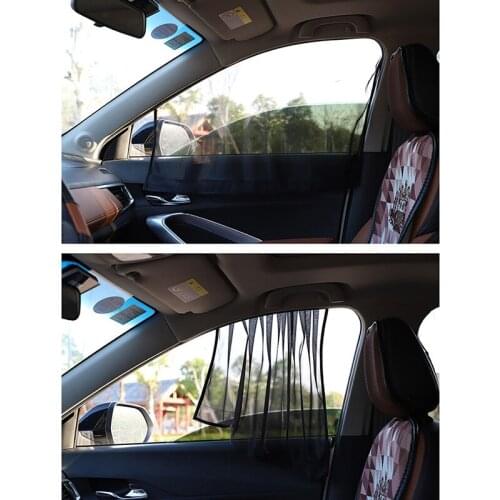 Magnetic Car Sun Shade UV Protection Summer Car Window Sunshade Mesh Material about 95gsm polyester mesh
