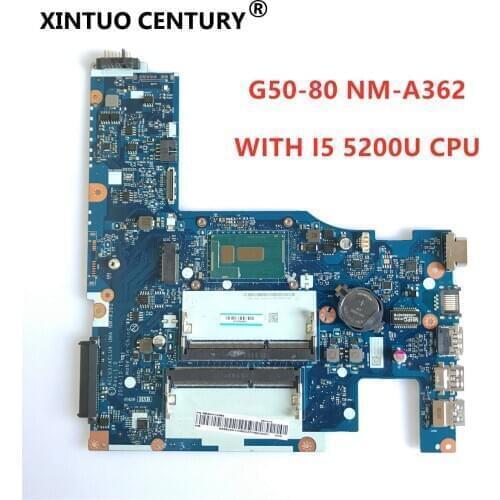 ACLU3/ACLU4 UMA NM-A362 motherboard For Lenovo G50-80 Notebook motherboard WITH I5 5200U DDR3 CPU 100% TESTED WORKING