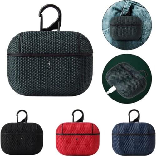 Nylon Case For Airpods Pro Luxury Protective Cover With Anti-lost Buckle For Air Pods Pro 2 1 3 Headphone Earpods Fundas