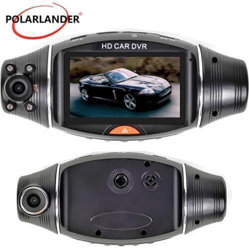 R310 2.7 Inch TFT LCD Car DVR Full 1080P Dual Lens Dash Camera 170 Degree Rotated Lens Night Vision Camcorder Portable Recorder