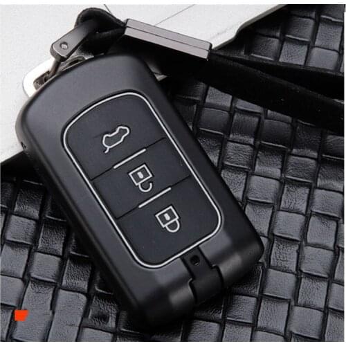 Carbon fiber Smart Car Key Case Full Cover For Mitsubishi Outlander Lancer 10 Pajero Sport L200 ASX RVR Accessories keyring