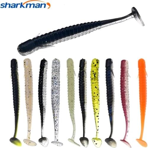 Super strength soft lure 10pcs fishing 7.5cm/1.8g bait Silicone Worm Jigging Wobblers Lure Artificial Swimbait Carp Tackle Bass