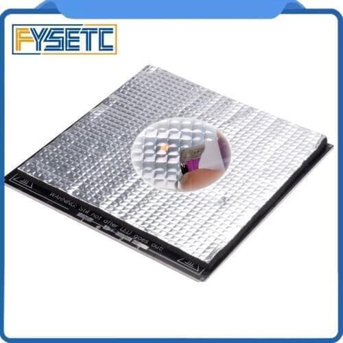 3D Printer 1PC Heating Bed Heat Insulation Cotton 235x235x10mm Foil Self-adhesive Insulation Cotton Sticker 10mm Thickness