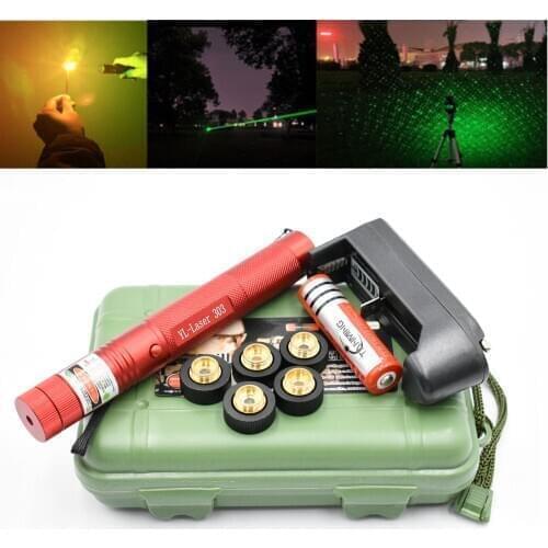 Military Green Laser Pointers 532nm 10000m High Power Lazer Flashlight Burning Match & Light Burn Cigarettes Hunting Laser Pen