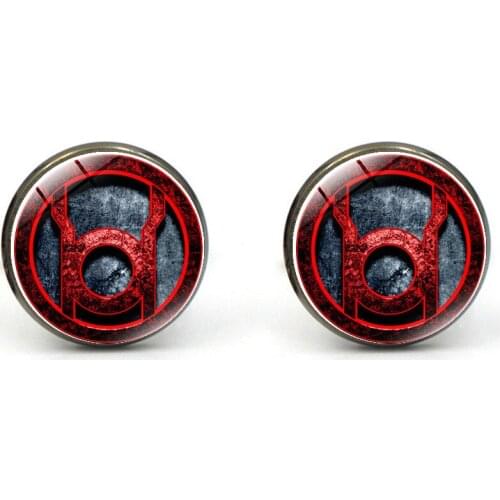 XK-5HXK0408 Quality French Suits Cufflinks with Red Lantern Pattern Retro Men Shirts Sleeve Nails Male Cuff Link for Collection
