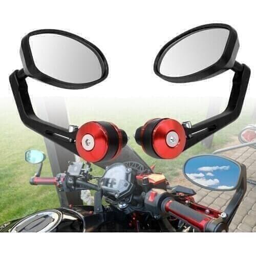 22mm Motorcycle Mirror White Glass Handle Bar End Rearview Side Mirror For YAMAHA tdm 900 850 mt125 mt03 mt01 mt 125 03 01 xt660