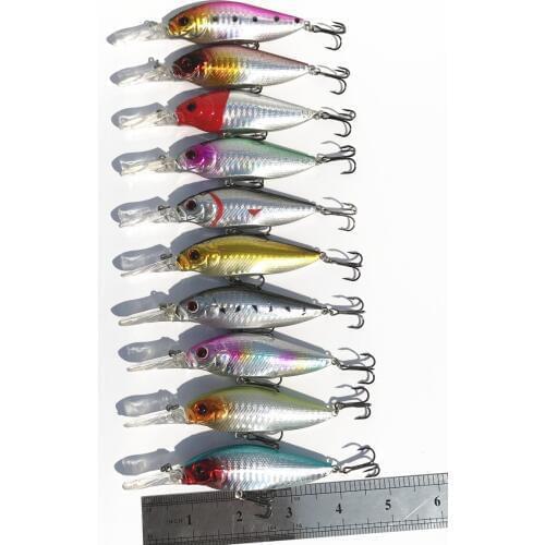 1 Piece Hot Sale Fishing Minnow Lure Hard Bait 13g 11cm For 0.5-1.5m Dive Depth Surface Laser Lures Long Tongue Board