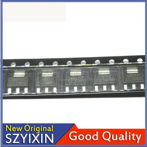 10Pcs/Lot New Original AMS1117-3.3 SOT-223 0.8A ADJUSTABLE/FIXED Low VoltageDROP LINEAR Regulator ORIGINAL Good Quality