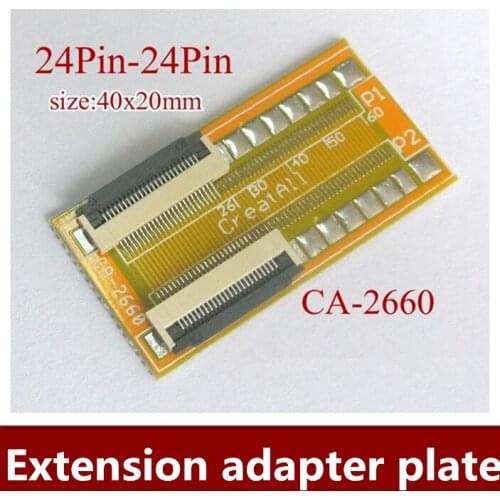20pcs/lot 24pin 0.5mm FFC FPC connector for flat soft line extend adapter board FFC switching button