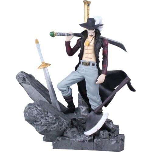 Anime One Piece Dracule Mihawk figurine Combat ver. PVC Action Figure Collection Model Toys Gift for Collectible Model kids