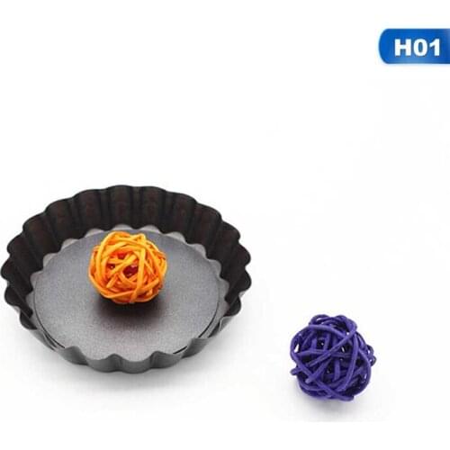 Non-Stick Tart Quiche Flan Pan Molds 4inch Round Pie Pizza Cake Mould Removable Loose Bottom Fluted Heavy Duty Pie Pan Bakeware