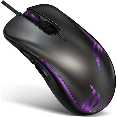 RGB Lighting Define the game USB Wired 4800DPI Adjustable Gaming Mouse Mice Ergonomic Wired Mouse PC Gamer Computer Mouse