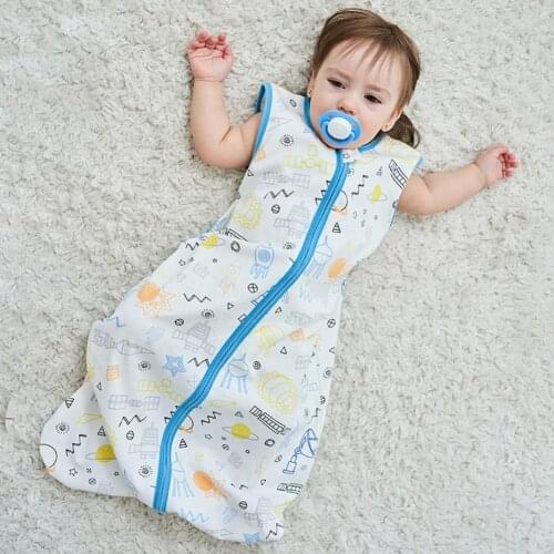 Baby Sleeping Bag Envelope Newborn Wrap Sleep Blankets Zipper Soft 100% Cotton Cocoons Sleepsack For Baby 6-12 Months