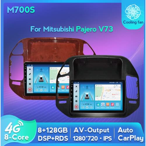 DSP 8Core Car DVD Player For Mitsubishi Pajero V60 V73 (1999-2006) Car Multimedia Radio Navi GPS Android 10 Carplay Auto Fan 4G
