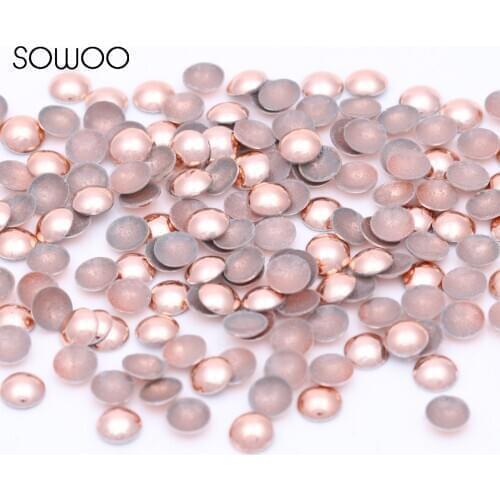 Eco-friendly lead free Metal Hot Fix Studs Dome Shape Half Round Copper Dome Studs hot fix half round studs baby studs