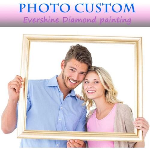 Evershine 5D DIY Diamond Embroidery Photo Custom Cross Stitch Mosaic Diamond Painting Full Square Round Rhinestone Handicrafts