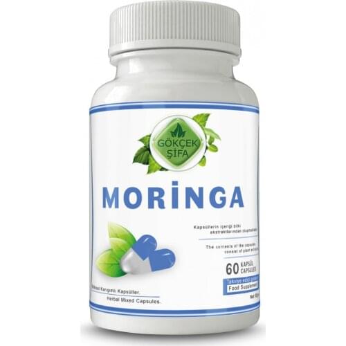 Moringa Capsules 60 Herbal Capsule (1000 mg)+ AMPLIFIED SPECIAL FORMULA + 100% NATURAI + HALAL