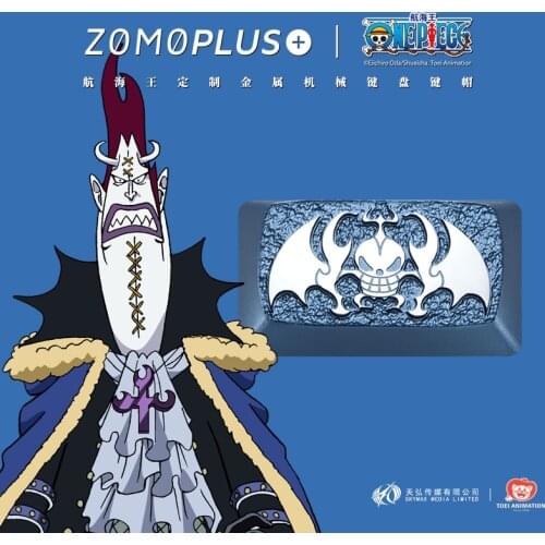ZOMO PLUS X ONE PIECE GECKO MORIA ALUMIUNM ARTISAN KEYCAP MECHANICAL KEYBOARD KEYCAP ZOMO KEYCAP