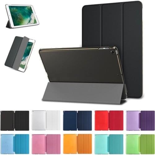 Leather Smart Folio Cover Tablet Cases For iPad Air 4 3 2 Pro 10.5 11 12 9 6th 7th 8th Generation Magnetic Case Stand Protection
