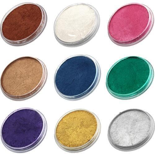 OPHIR 30g Body Paint Ink Pearl Colour Makeup Kids Drawing Face Painting Pigment Water-Based for Halloween Creative DIY_RT010