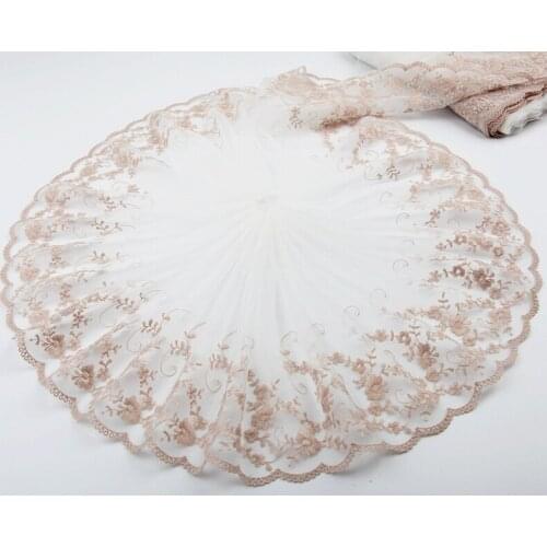 MLAEY 2Yards Exquisite Embroidered Flower Lace Trim High Quality Lace Fabric DIY Craft&Sewing Dress Clothing Accessories