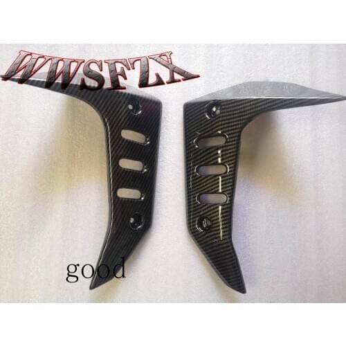 For Kawasaki Z750 2004 2005 2006 2007 Motorcycle Fairing Radiator Side Cover Cowl Protector Gloss carbon surface ABS Z 750