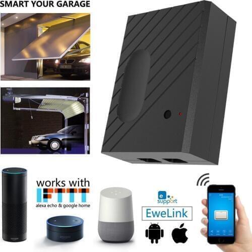 Ewelink WiFi Switch Garage Door Controller for Car Garage Door Opener APP Remote Control Timing Voice Control Alexa Google