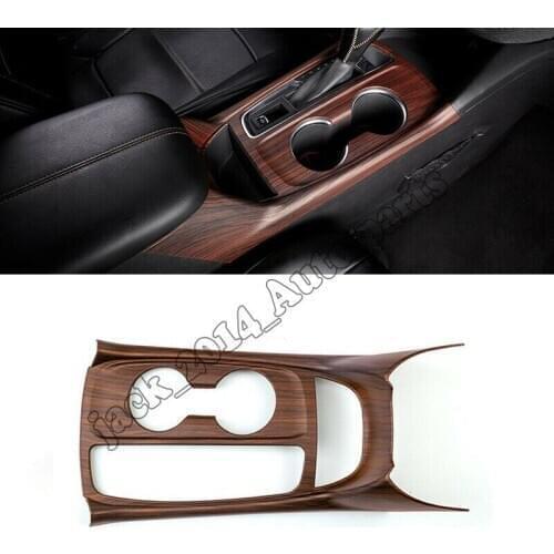 Fit for Chevrolet Equinox 2018 ABS Peach wood grain Interior Gear box Panel Cover Trim