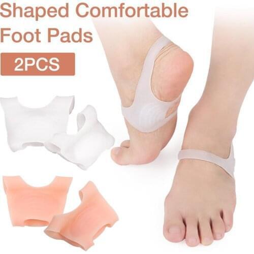 2PCS O-type Foot Corrector Insoles Pads No Slip Shoes For Men And Women Silicone Orthopedic Insoles O Leg Braces Foot Care Tool