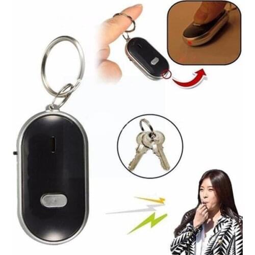 LED Smart Key Finder Sound Control Alarm Anti lost Keychain Pet Random Color Child Tracker Tag Locator Bag Find Keys Y2Z3