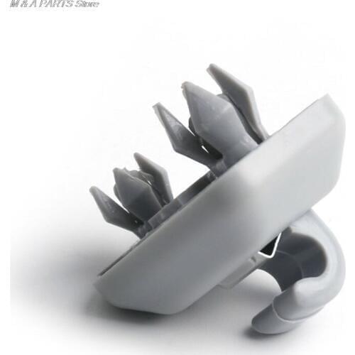 Solid Color ABS Car Sun Visor Hook Clip Bracket Replacement Grey Suitable For Multiple Models Cars