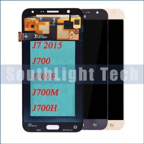 Super AMOLED HD for Samsung Galaxy J7 J700 J700F J700M J700H 2015 LCD Display Digitizer Screen Replacement 100% Tested